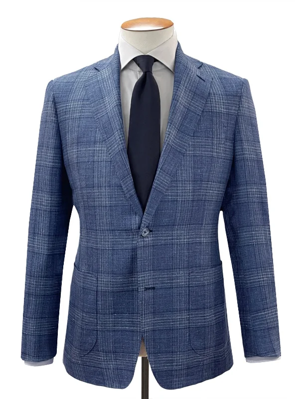 Men's Suits for Everyday WearScala Blazer - Indigo Tonal Overcheck