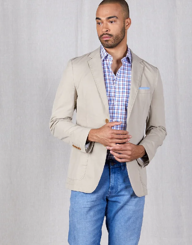 Men's Suits for Big and Tall MenSpectre Beige Blazer