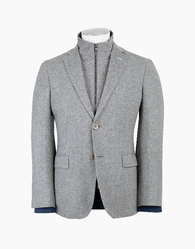 Men's Suits with Brass ButtonsSestri Grey Blazer