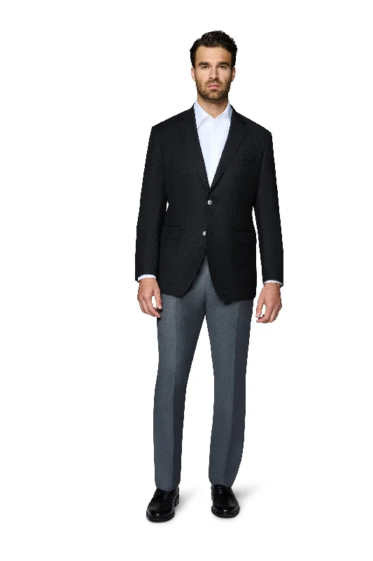 Men's Suits for Formal EventsBerragamo Elegant Wool Blazer Modern Fit - Black