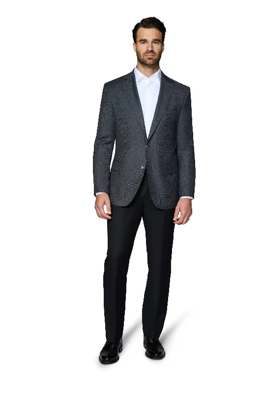 Men's Suits for Cocktail PartiesBerragamo Elegant Wool Blazer Modern Fit - Grey