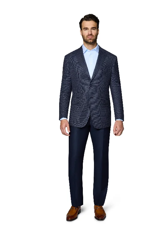 Men's Suits with Satin LiningsBerragamo Wool Sport Coat Modern Fit - Blue