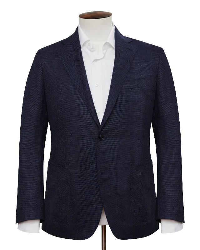 Men's Suits for Sports EventsMidnight Wool & Mohair Blazer