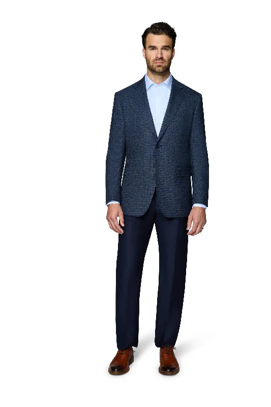 Men's Suits with Full-Canvas ConstructionsBerragamo Wool Sport Coat Modern Fit - Blue Check