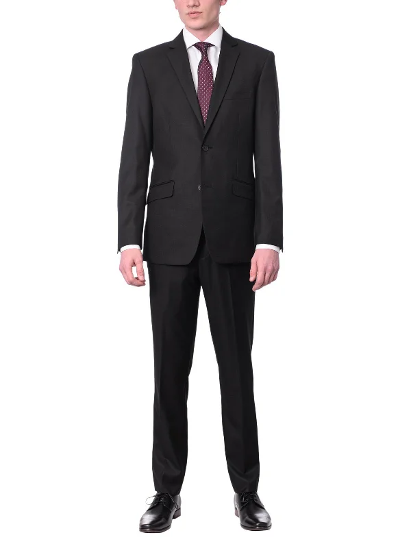 Men's Suits for Legal ProfessionsRaphael Slim Fit Solid Black Two Button Blazer Sportcoat