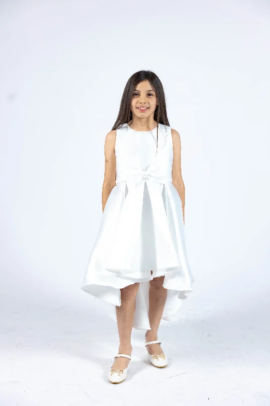 Amara Hi - Low Gown - White