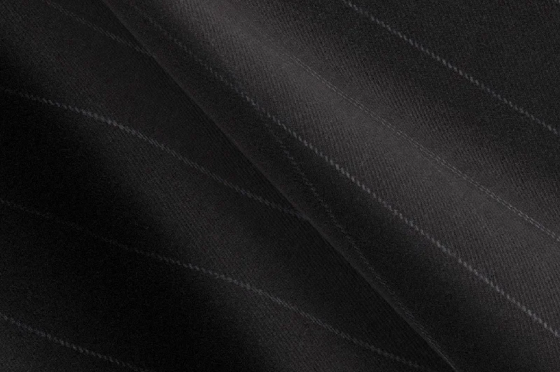 Made to Measure Charcoal Wide Chalk Stripe 2 Piece Suit