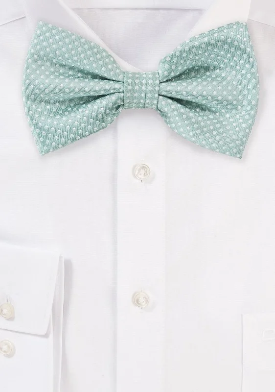 Mint Pin Dot Bowtie