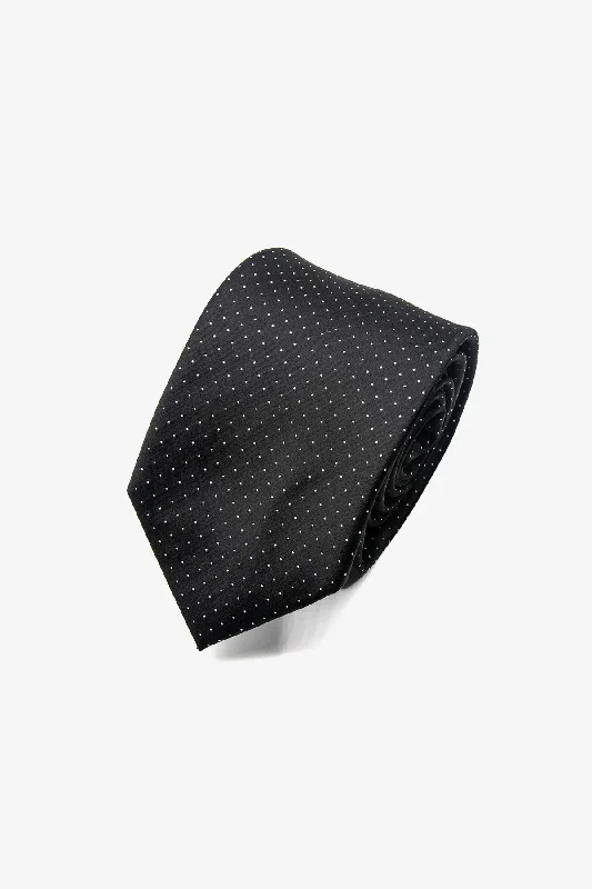 Alvajee | Fine Pin Dot Silk Tie