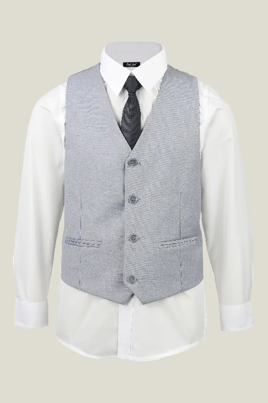 Boys Stone Grey Vest