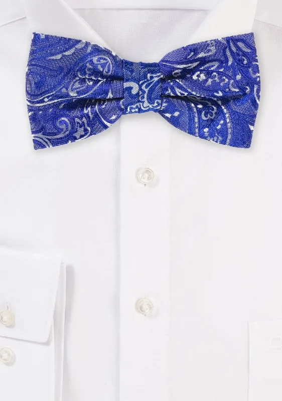 Royal Blue Proper Paisley Bowtie