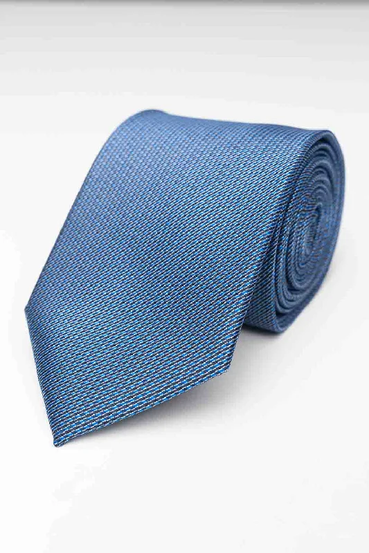 Tie - Blue/Black Dotted