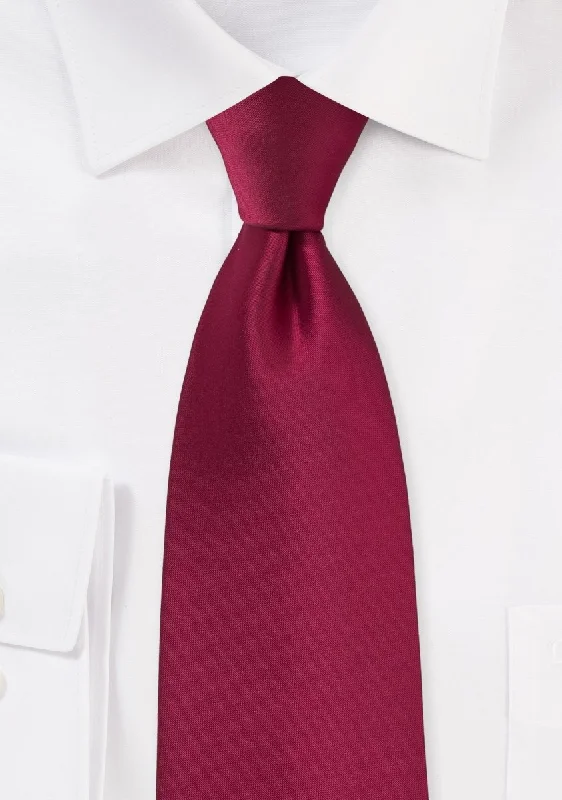 Raspberry Solid Necktie