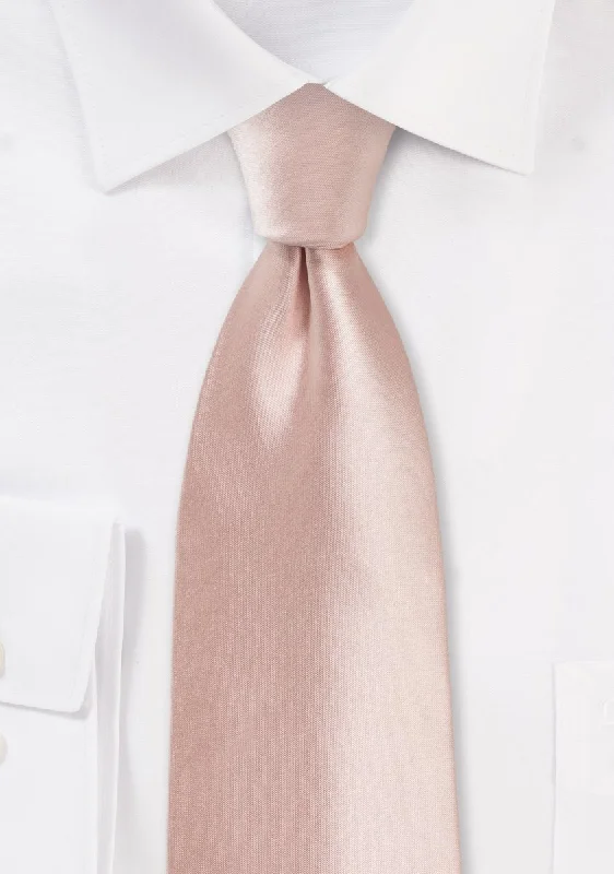 Peach Blush Solid Necktie