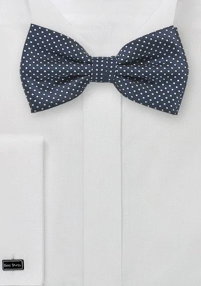 Midnight Pin Dot Bowtie