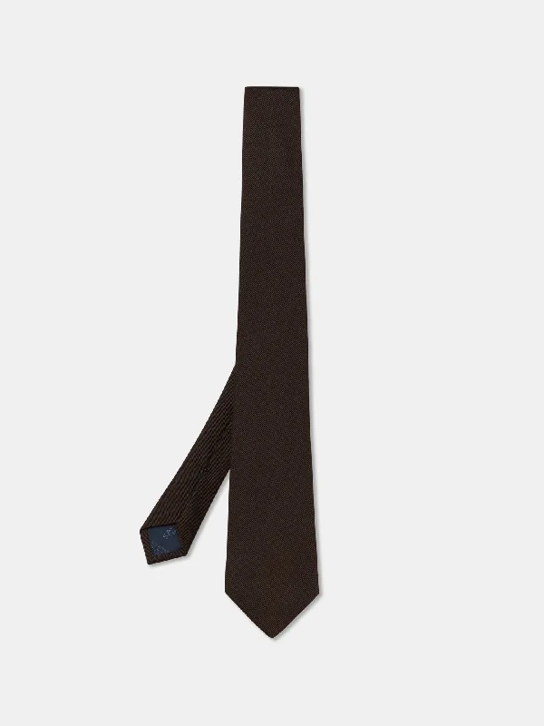 Semi Plain Tie 100% Silk 8cm