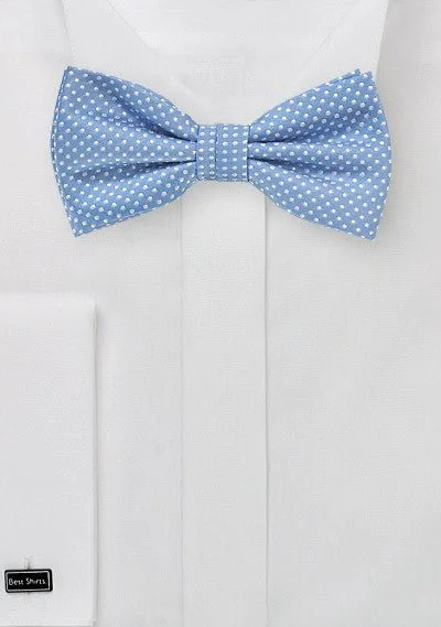 Periwinkle Pin Dot Bowtie