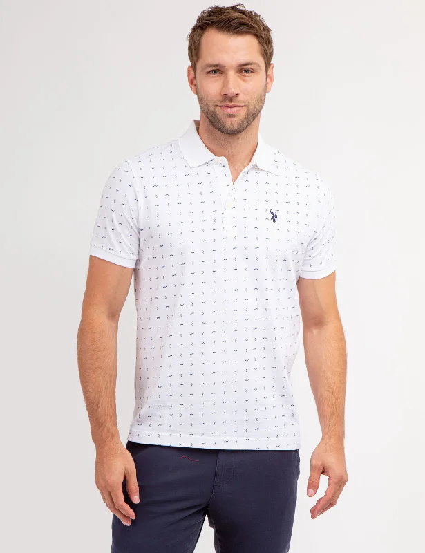 Men's Skinny-Fit Shirts for a Trendy LookALLOVER PRINTED JERSEY POLO SHIRT