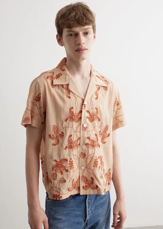 Men's Easy-Care Shirts for Busy LifestylesBougainvillea Short-Sleeve Shirt