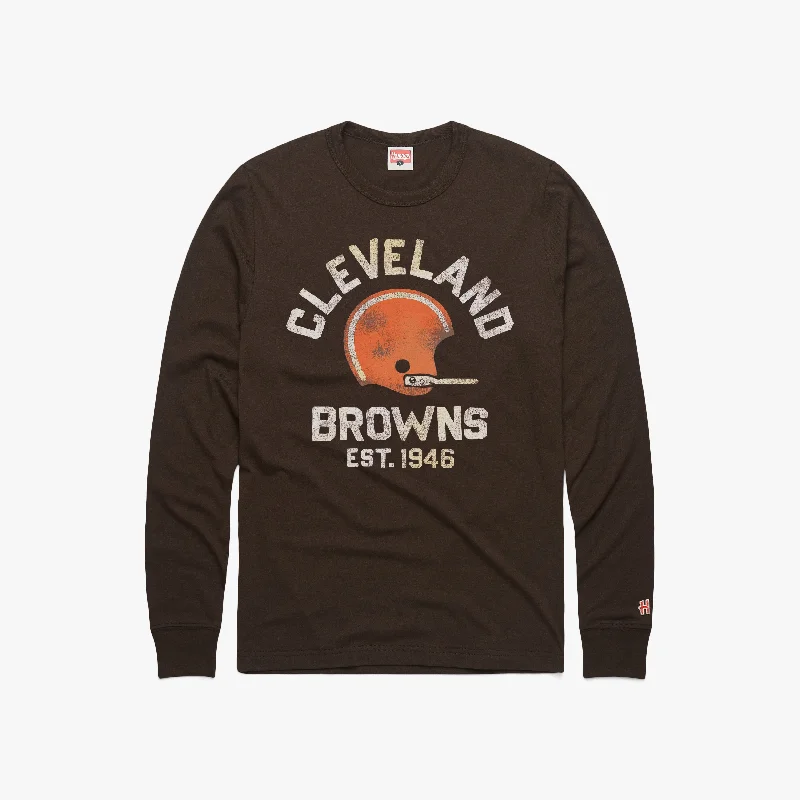 Breathable Men's Mesh TopsCleveland Browns Est. 1946 Long Sleeve Tee