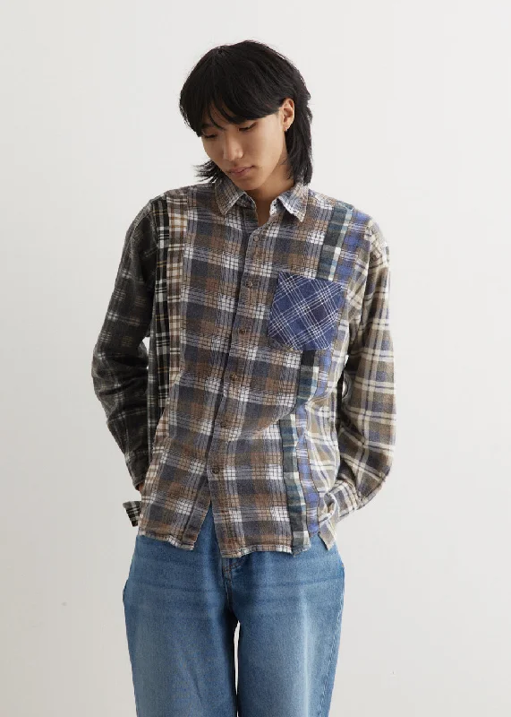 Men's Solid-Colored Shirts for VersatilityFlannel Shirt 7 Cuts