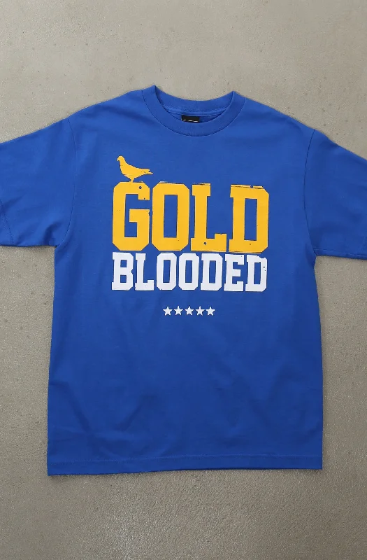 Men's Shirts with Rounded HemlinesGold Blooded (Men's Royal Tee)