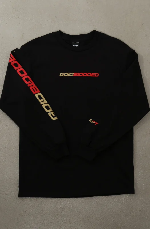 Men's Shirts for HuntingGold Blooded RPM (Men's Black/Red Long Sleeve Tee)