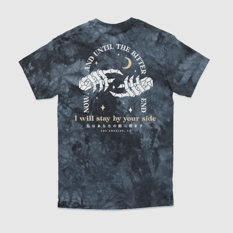 Men's Shirts with Lace-Up HemlinesI Will Stay By Your Side Tie-Dye Tee