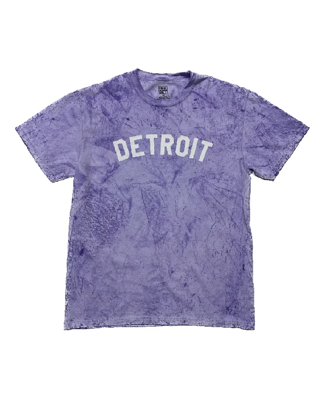 Striped Men's TopsInk Detroit - Color Blasted Purple T-Shirt