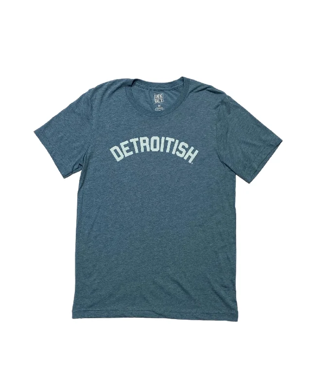 Men's Shirts with Drawstring WaistbandsInk Detroit Detroitish T-Shirt - Denim Blue