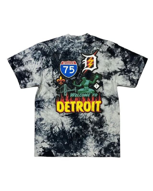 Men's Performance Shirts for SportsInk Detroit - Welcome to Detroit - T-Shirt - Tie Dye