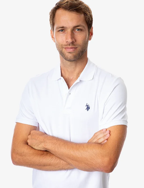 Men's Slim-Fit Shirts for a Flattering ShapeSOLID INTERLOCK POLO SHIRT