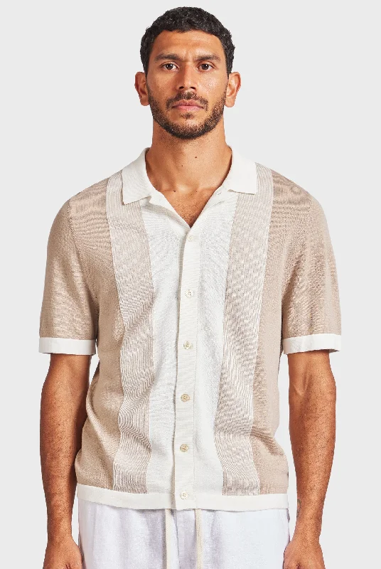 Lightweight Men's Poplin ShirtsJackson Stripe Knit SS Shirt