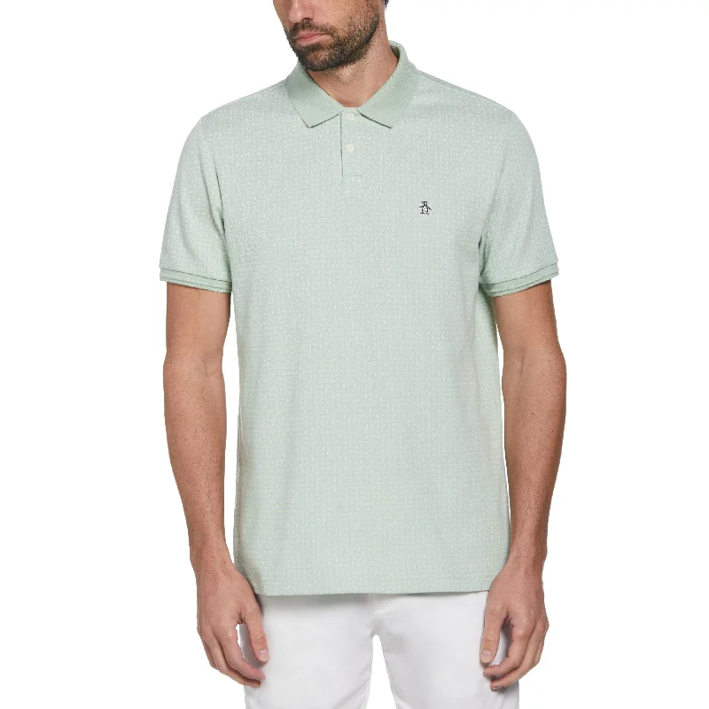 Men's Shirts with Ruffled HemlinesJacquard Polo