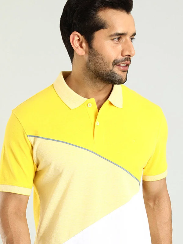 Men's Unique and Designer TopsMen Color Block Polo T-Shirt