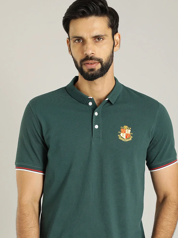 Men's Shirts with Geometric PatternsMen Solid Polo T-Shirt