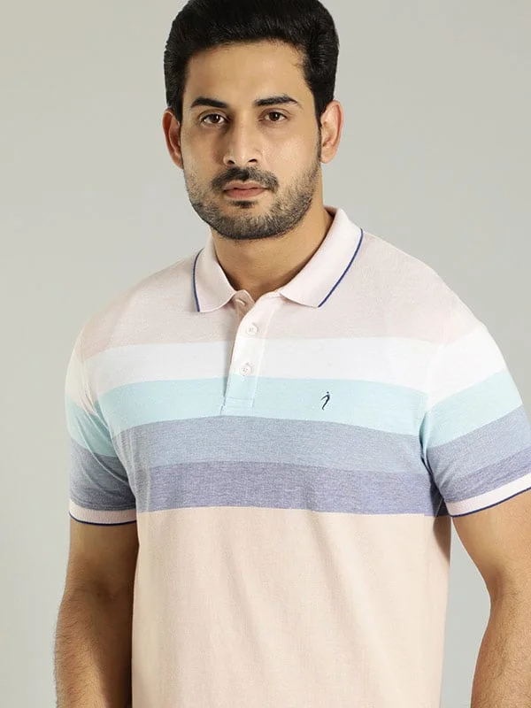 Men's Shirts with Wingtip CollarsMen Striped Polo T-Shirt