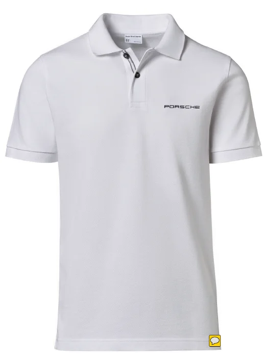 Men's Skinny-Fit Shirts for a Trendy LookPorsche Script Men's Polo Shirt, White - Essential