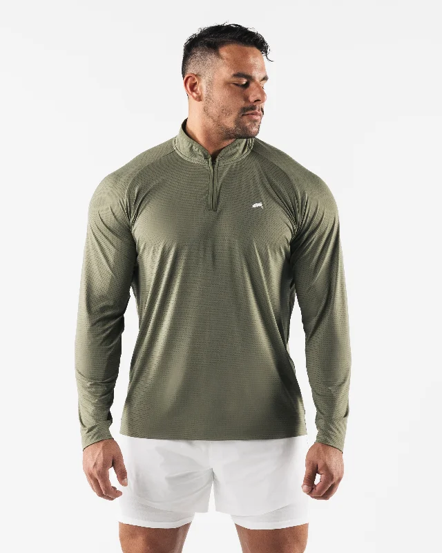 Stylish Men's HenleysRacer Quarter Zip - Reseda