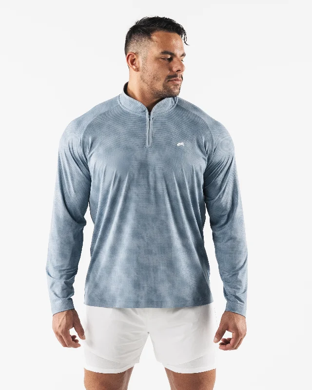 Men's Shirts for CampingRacer Quarter Zip - Slate Print