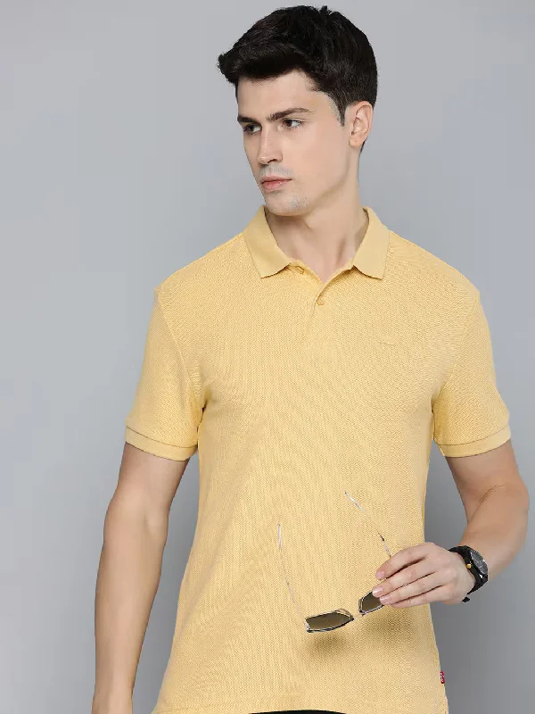 Men's Flowy Shirts for a Relaxed LookMen's Solid Slim Fit Polo T-Shirt