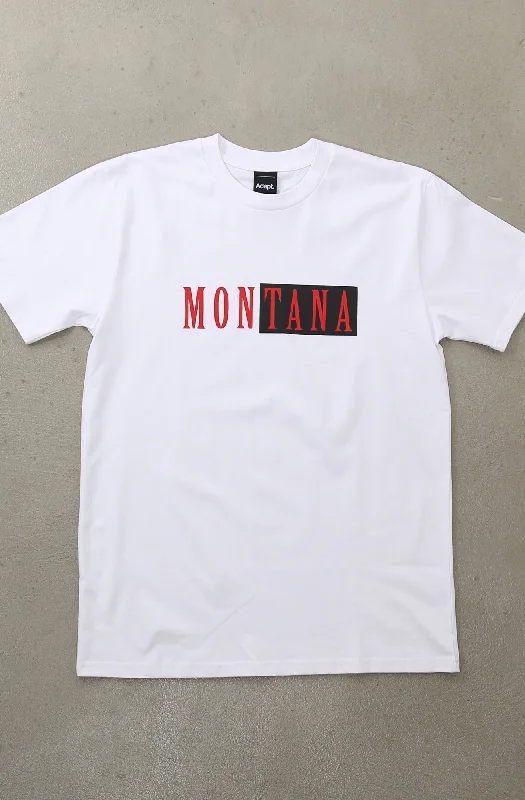 Men's Shirts with Adjustable HemlinesMontana (Men's White Tee)