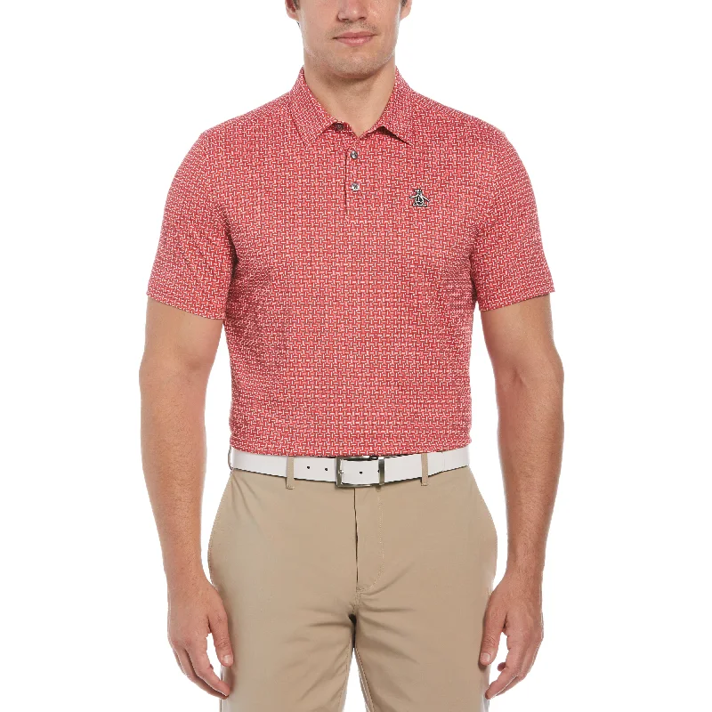 Men's Shirts with UV ProtectionOriginal Geometric Print Golf Polo