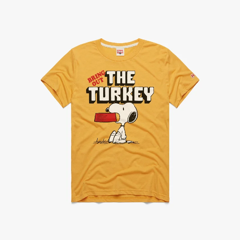 Men's Shirts with Pin CollarsPeanuts Snoopy Bring Out The Turkey