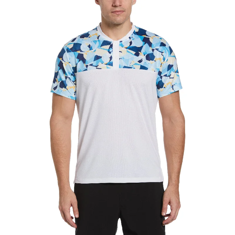 Men's Shirts with Hidden PocketsPerformance Print Tennis Polo