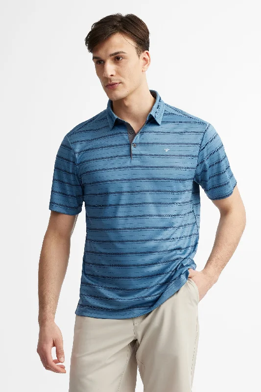 Men's Shirts with Striped PatternsPolo manches courtes athlétique - Homme