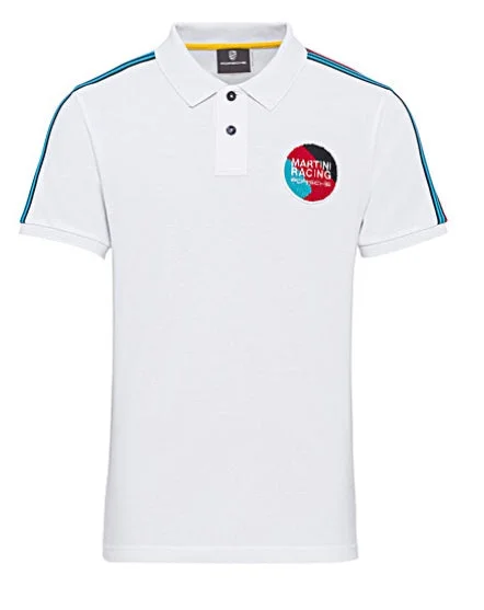 Men's Breathable Shirts for Warm ClimatesPorsche Men's Polo Shirt - Martini Racing