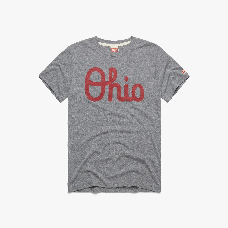 Comfortable Men's Polo ShirtsScript Ohio