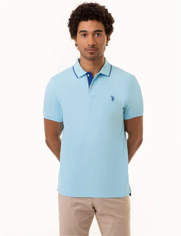 Men's Custom-Fit Shirts for a Personalized LookSLIM FIT STRETCH PIQUE SOLID POLO SHIRT