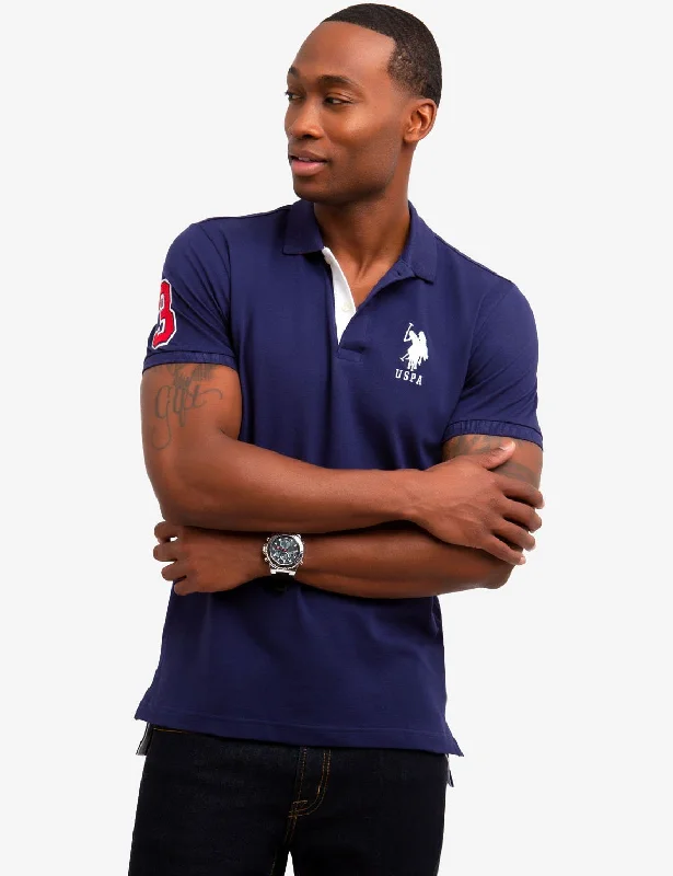 Men's Tailored Shirts for a Sharp AppearanceSLIM FIT STRETCH SOLID POLO SHIRT